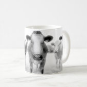 Sechs verärgerte Kuh-Kaffee-Tasse Kaffeetasse (VorderseiteRechts)