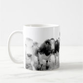 Sechs verärgerte Kuh-Kaffee-Tasse Kaffeetasse (Links)