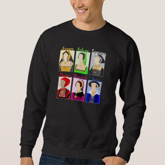 Sechs Vintage Portraits der Musical Queens Sweatshirt (Vorderseite)