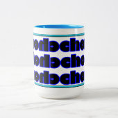 Sechs von sechs zweitelligen Kaffee-Tasse Zweifarbige Tasse (Mittel)