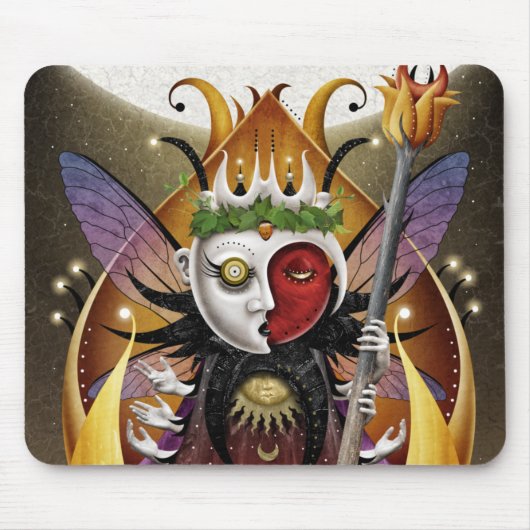 Sechs von Stäben Mousepad (Vorne)
