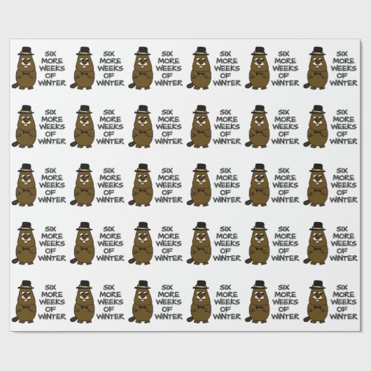 Sechs weitere Winterwochen Geschenkpapier (Flach)
