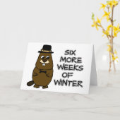 Sechs weitere Winterwochen Karte (Gelbe Blume)