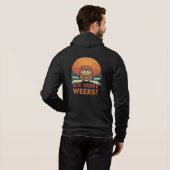 Sechs weitere Wochen? Funny Groundhog Day Hoodie (Schwarz voll)
