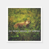 Sechs weitere Wochen Winternapkins Serviette (Vorderseite)