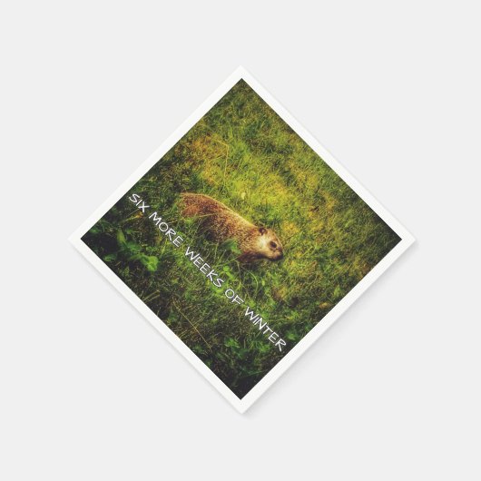 Sechs weitere Wochen Winternapkins Serviette (Ecke)