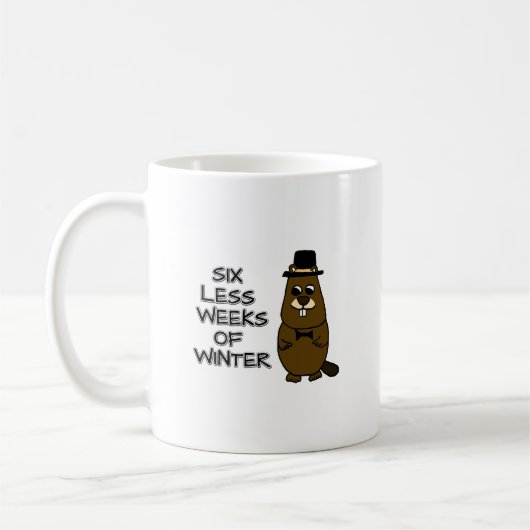 Sechs Wochen weniger Winter Kaffeetasse (Links)