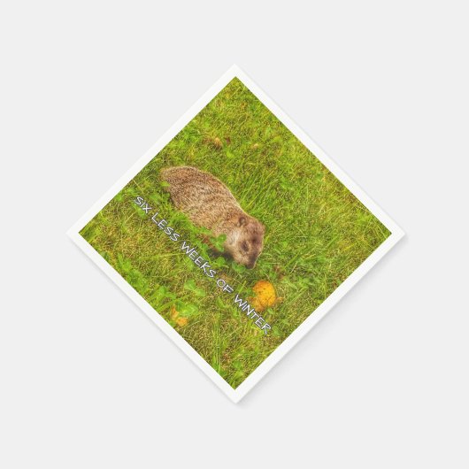 Sechs Wochen weniger Winternapkins Serviette (Ecke)