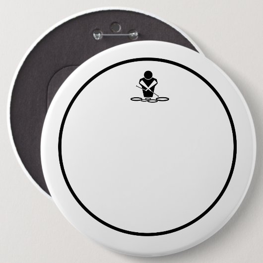 Sechs-Zoll-Raster-Button-Rührkopf Button (Vorne & Hinten)