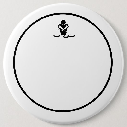 Sechs-Zoll-Raster-Button-Rührkopf Button (Vorderseite)