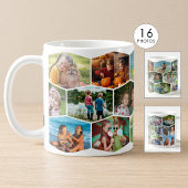 Sechseck 16 Foto-Collage modernes Muster Wrap Kaffeetasse