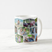 Sechseck 16 Foto-Collage modernes Muster Wrap Kaffeetasse (VorderseiteRechts)