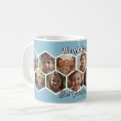 Sechseck-Familienfoto-Collage-Kaffeetasse Kaffeetasse (Vorderseite Links)