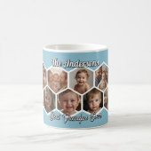 Sechseck-Familienfoto-Collage-Kaffeetasse Kaffeetasse (Mittel)