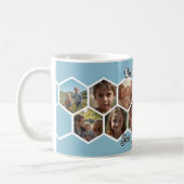 Sechseck-Familienfoto-Collage-Kaffeetasse Kaffeetasse (Links)