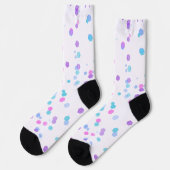 Sechseck-Halfton-Polka-Sustainable-Premium-Crew Socken (Linkes Detail)