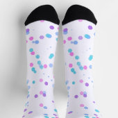 Sechseck-Halfton-Polka-Sustainable-Premium-Crew Socken (Oben)