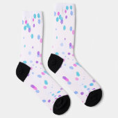 Sechseck-Halfton-Polka-Sustainable-Premium-Crew Socken (Rechts)