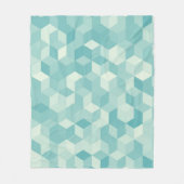 Sechseckblaues Muster Fleecedecke (Vorderseite)