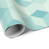 Sechseckblaues, nahtloses Muster Geschenkpapier (Rolleneckpunkt)