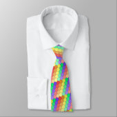 Sechsecke - Regenbogen Krawatte (Gebunden)