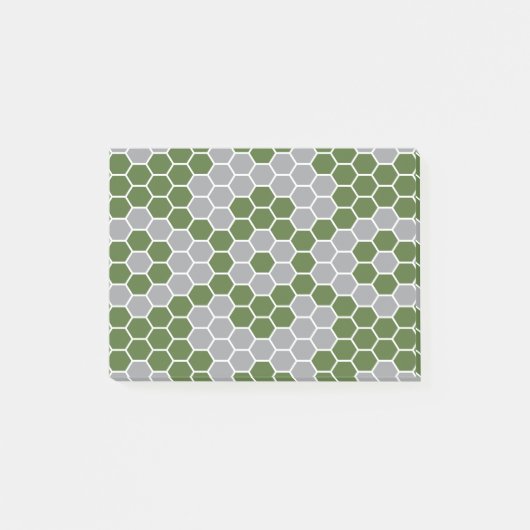 Sechsecken-Muster 3 Post-it Klebezettel (Vorderseite)