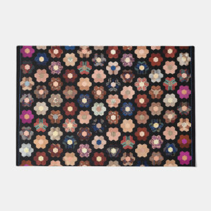 Sechseckgequilt Fußmatte