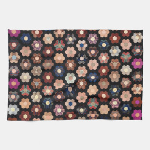 Sechseckgequilt Geschirrtuch