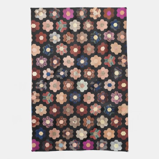 Sechseckgequilt Geschirrtuch (Vertikal)