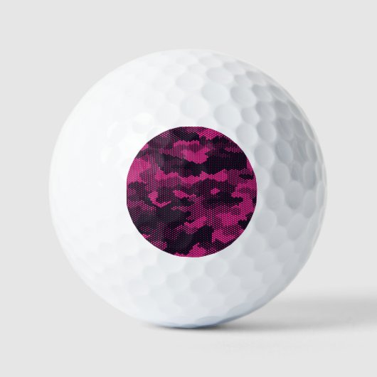 Sechseckige Camouflage, militärischer Hintergrund Golfball (Vorderseite)