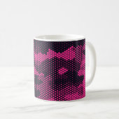 Sechseckige Camouflage, militärischer Hintergrund Kaffeetasse (VorderseiteRechts)