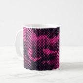 Sechseckige Camouflage, militärischer Hintergrund Kaffeetasse (Vorderseite Links)