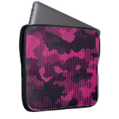 Sechseckige Camouflage, militärischer Hintergrund Laptopschutzhülle (Vorne Rechts)