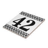 Sechseckige Grenze der Zahl-Fliese Fliese (Seite)