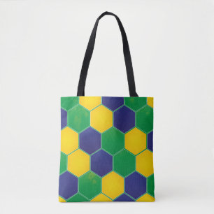 Sechseckiger Brasilien-Entwurf Tasche