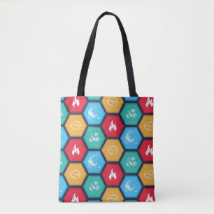 Sechseckiges Element-Spiel-inspirierte Tasche