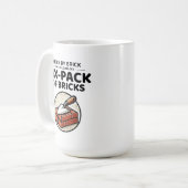 Sechserpack: Humorvolle Bricklayer-Fitness Kaffeetasse (Vorderseite Links)