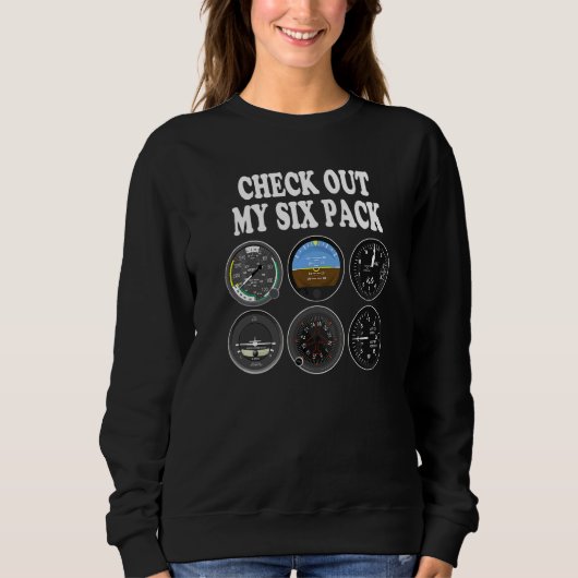 Sechserpack Zubehör Pilot Aviation Fliegen Männer Sweatshirt (Vorderseite)