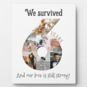Sechsjähriges Hochzeitstag Fotoplatte (Vorderseite)