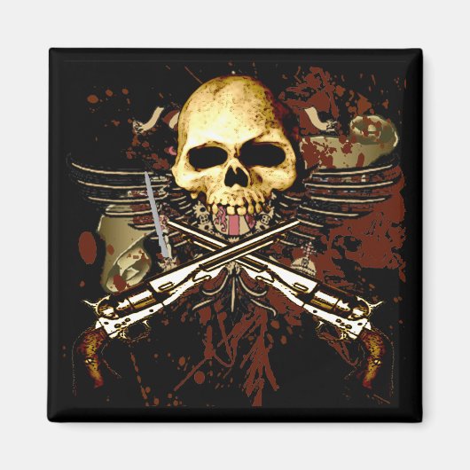 Sechskantwaffen mit Schädel Magnet (Vorne)