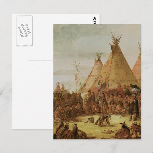 Sechsmondkriegsrat Postkarte (Vorne/Hinten)