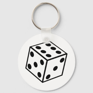Sechsseitige Würfel Schlüsselanhänger