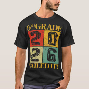 Sechste 6. Klasse Abschluss 2026 Retro Grundschule T-Shirt