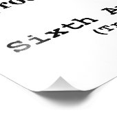 Sechste Änderung der Verfassung der Vereinten Staa Fotodruck (Ecke)