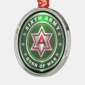 SECHSTE ARMY Metal Ornament Aus Metall (Links)