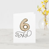 Sechste Geburtstagskarte Karte (Gelbe Blume)