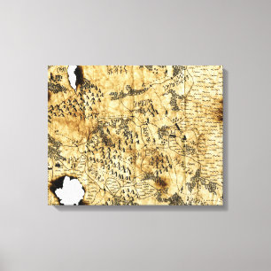 Sechste Karte des Vergessenen Reiches Leinwanddruck