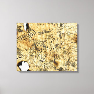 Sechste Karte des Vergessenen Reiches Leinwanddruck