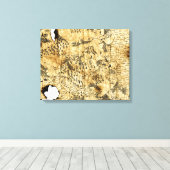 Sechste Karte des Vergessenen Reiches Leinwanddruck (Insitu (Holzboden))