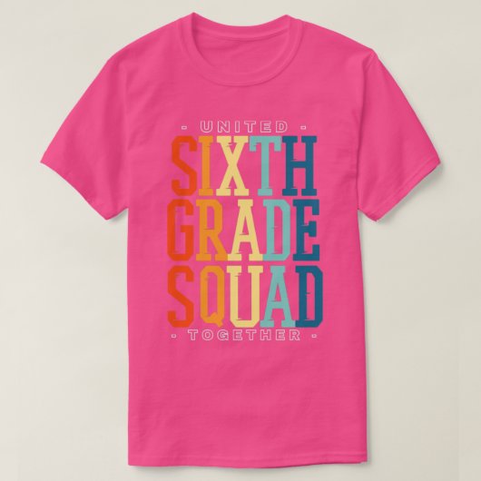 Sechste Klasse T-Shirt (Design vorne)